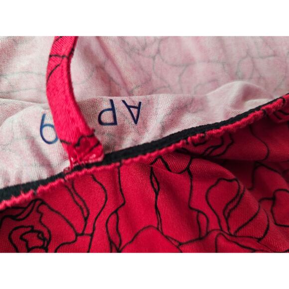 APT 9 INTIMATES LINGERIE / GOWN woman's Medium Red Black Lace - Picture 3 of 7